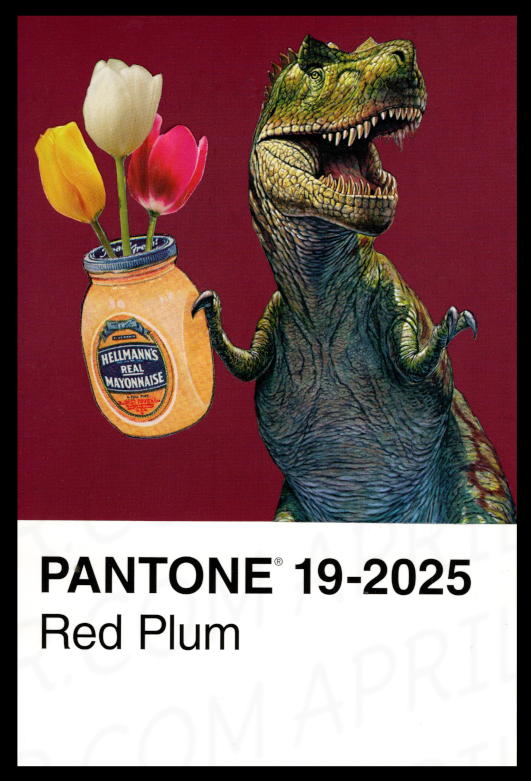 TRex Mayo Vase Pantone Print