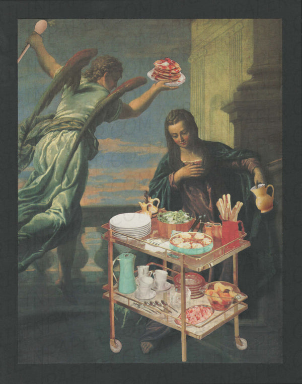 Which Do I Choose print of hand made collage